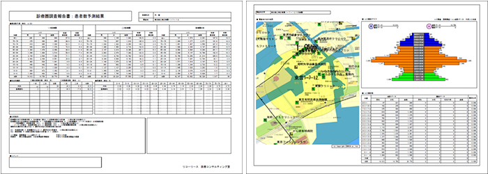 診療圏調査(詳細版) 画面イメージ